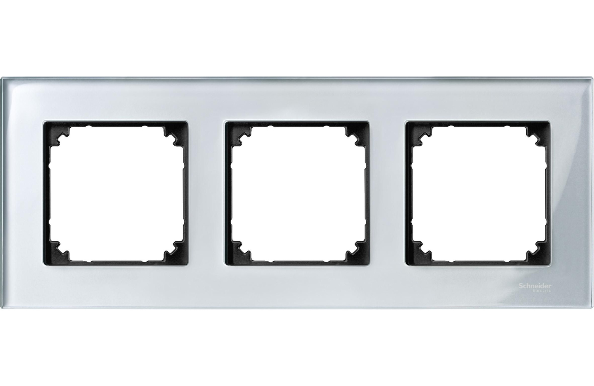 Рамка 3-постовая, sm (стекло алмаз) Merten M-Elegance Schneider Electric, MTN4030-3260