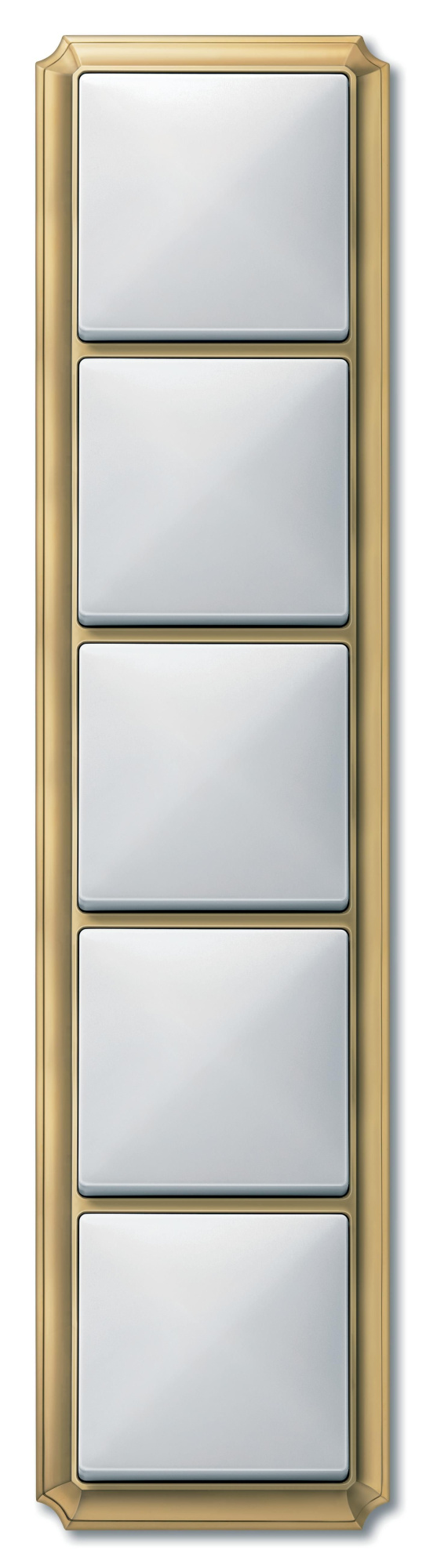 Рамка 5-постовая, sd (блестящая латунь) Merten Antique Schneider Electric, MTN483521