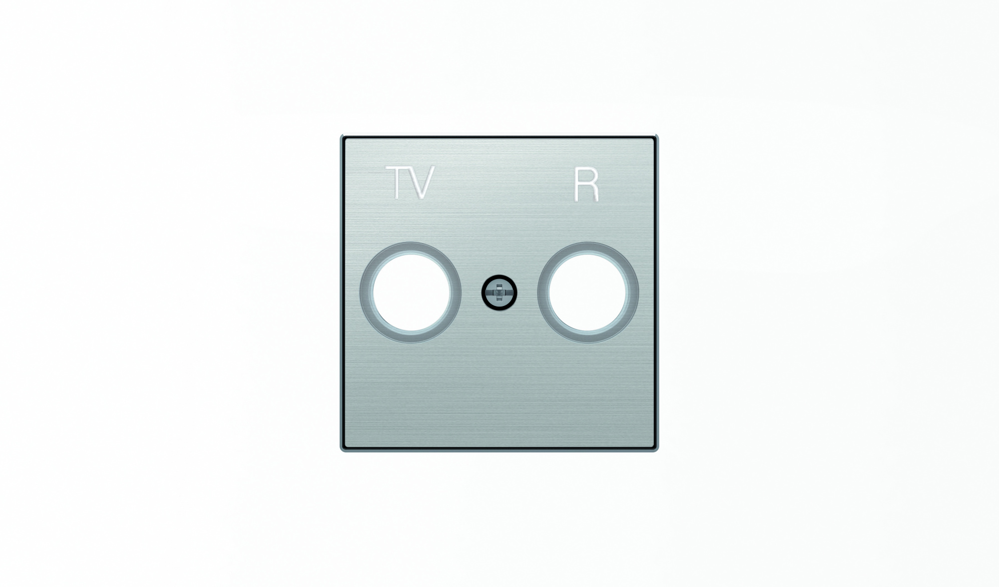 8550 AI Накладка для TV-R розетки,серия SKY, нержавеющая сталь ABB, 2CLA855000A1401