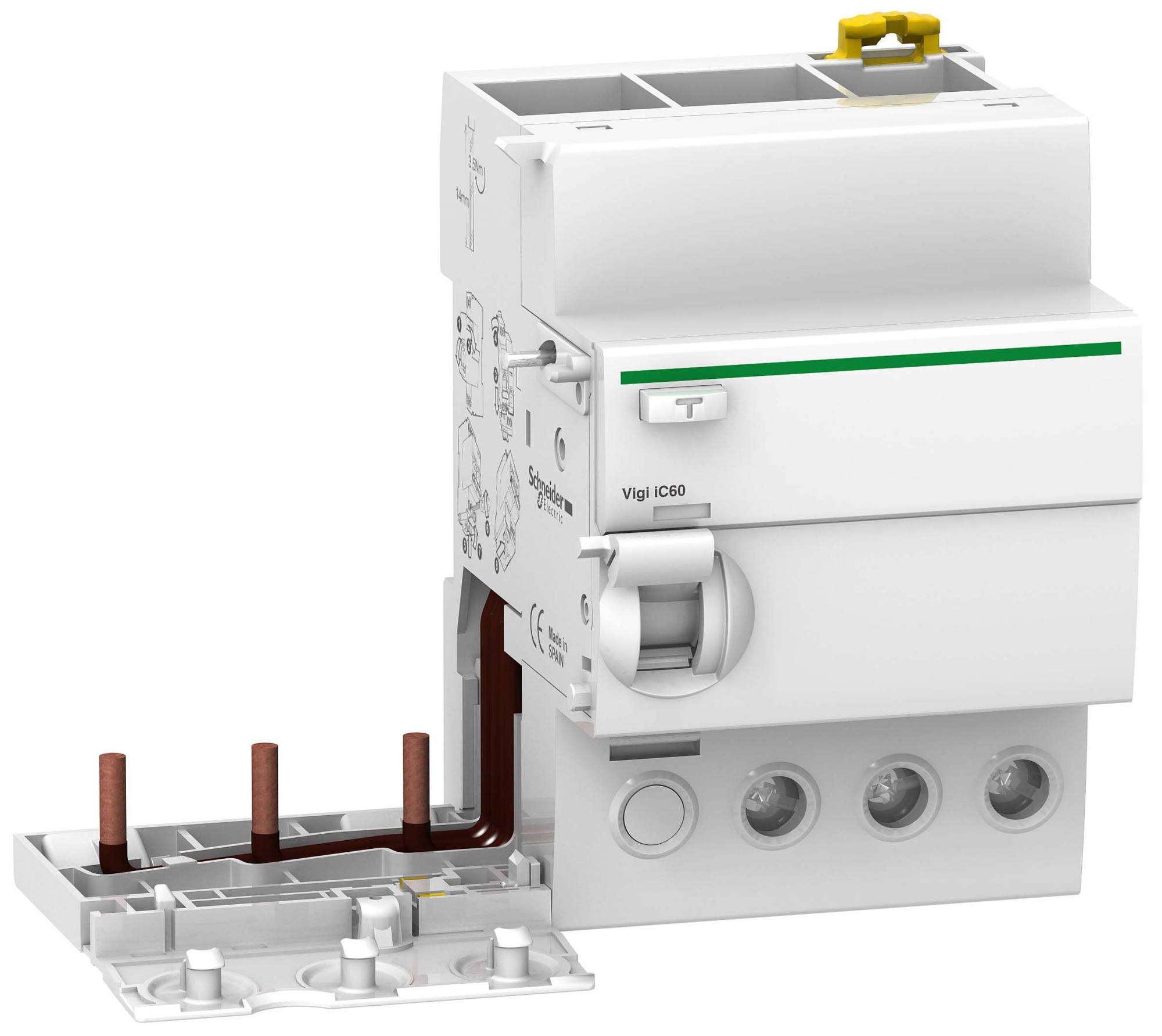 VIGI iC60 Блок дифференциальной защиты 3-полюсный, 63А, 300mA, тип A-S A Schneider Electric, A9V25363