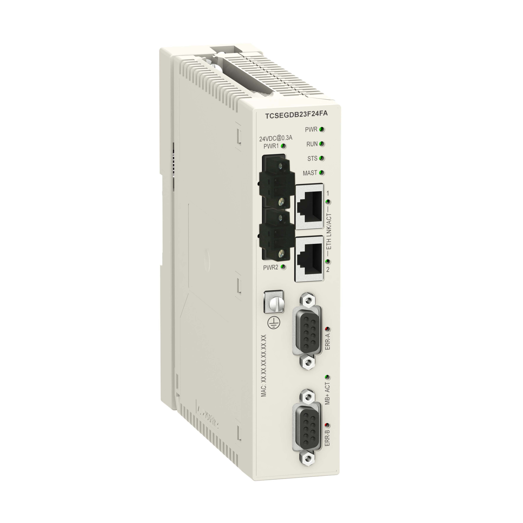 Шлюз m340 modbus plus / ethetnet modbus Schneider Electric, TCSEGDB23F24FA