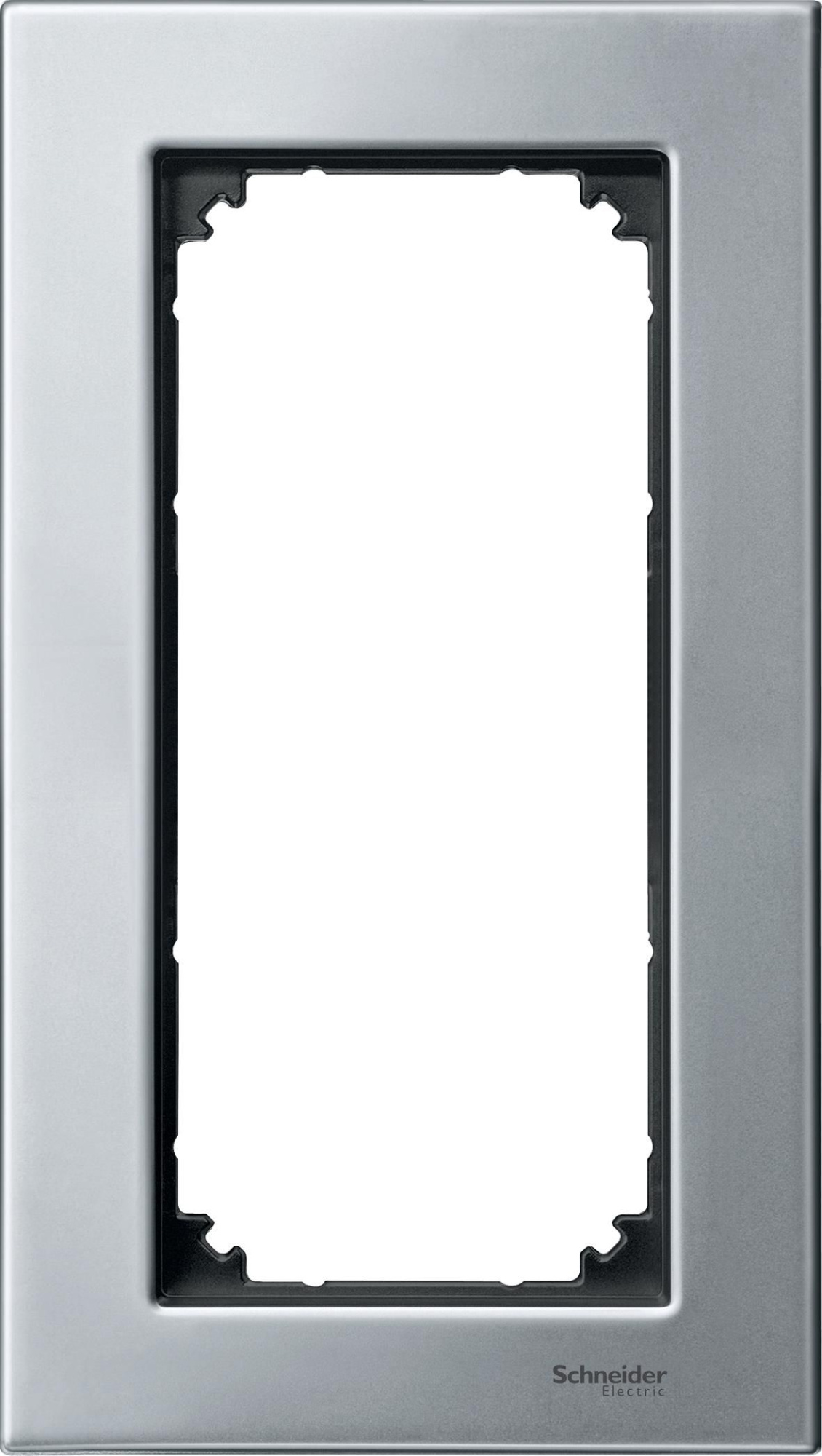 Рамка 2-постовая, sm б/перегородки (металл платина-серебро) Merten M-Elegance Schneider Electric, MTN403860
