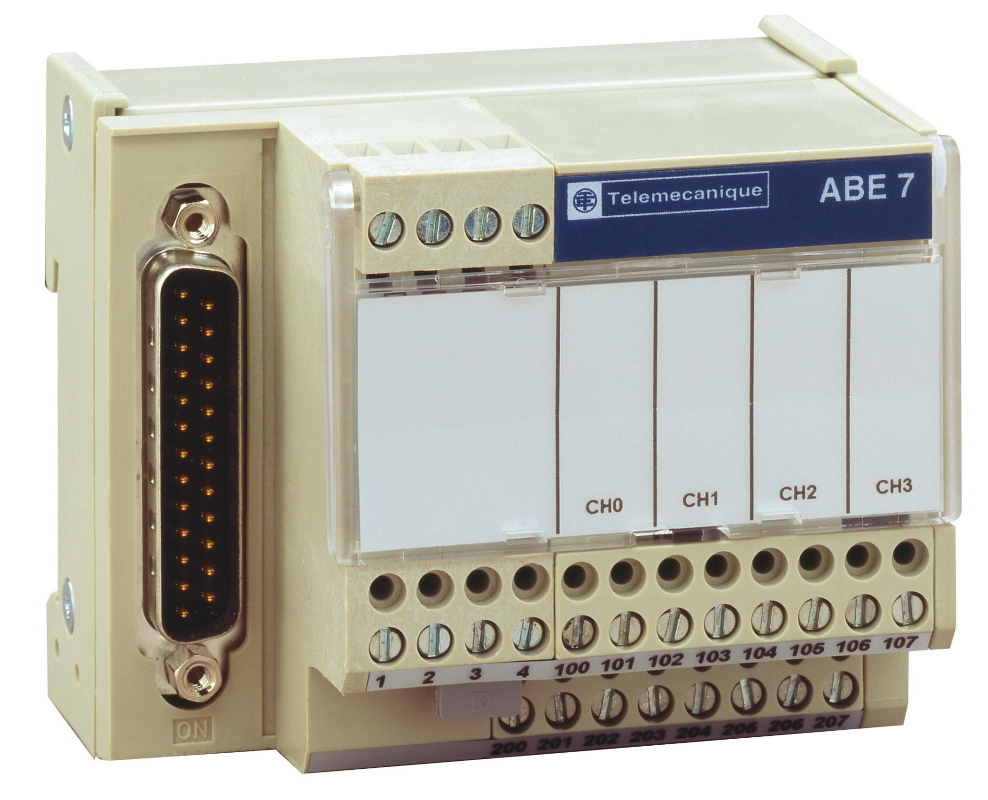 Telefast база на 4 канала для aey420/asy410 (sub-d15) Schneider Electric, ABE7CPA21