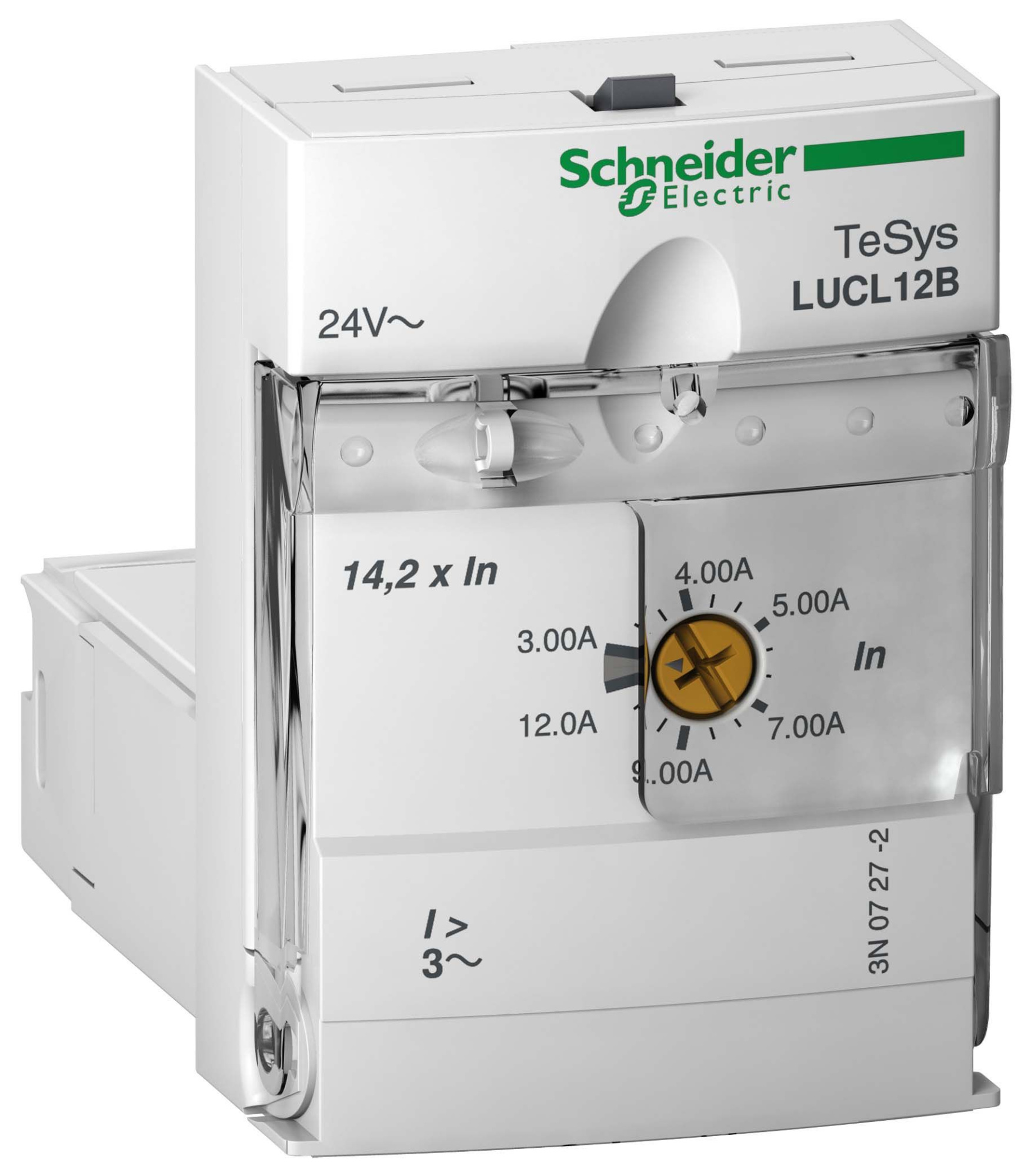 Блок упр с магнитным расцепителем 3-12a 24v ac Schneider Electric, LUCL12B