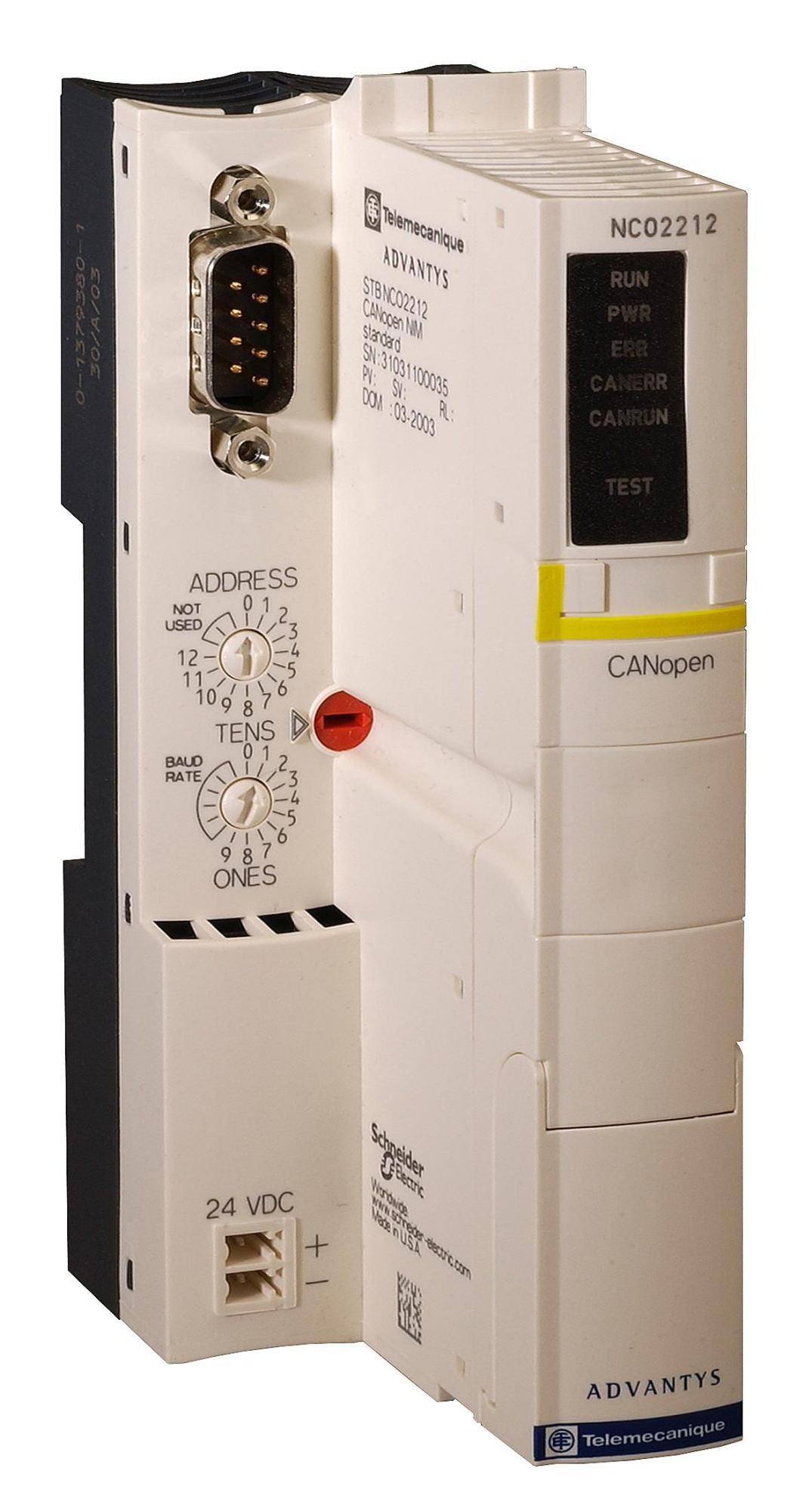 Модуль связи canopen, standard Schneider Electric, STBNCO2212