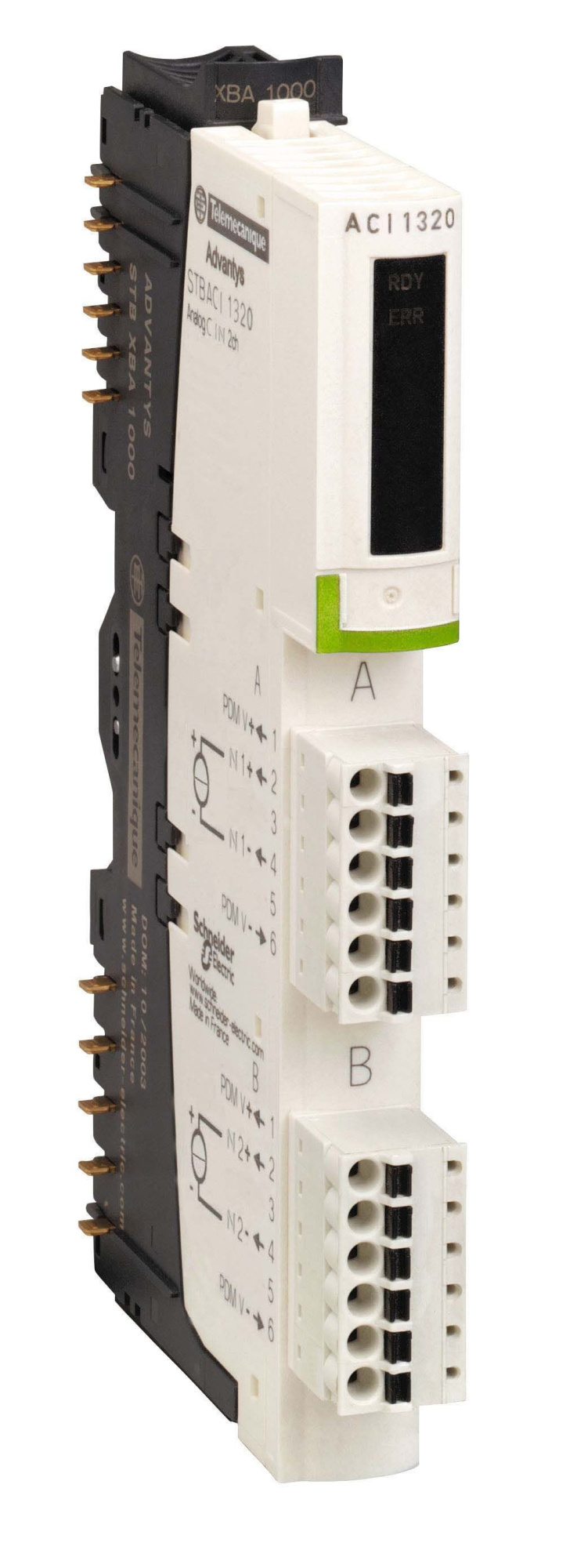Модуль ан. вх, 4 кан 0/4..20ma (kомпл) Schneider Electric, STBACI0320K