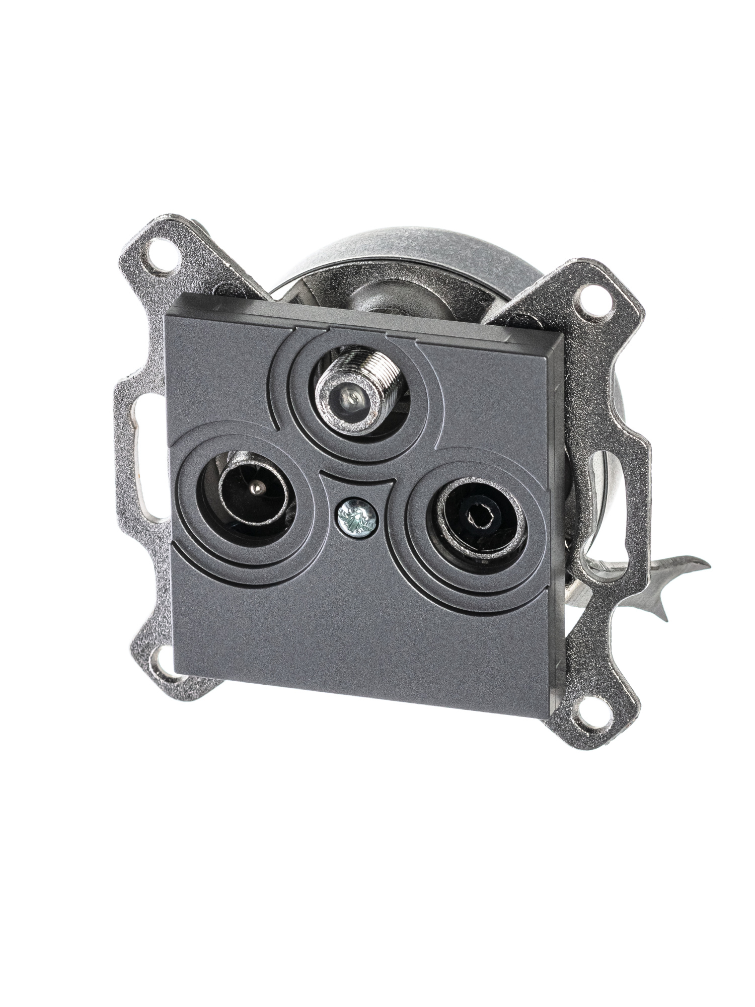 5011H-A03303 69W Розетка TV-R-SAT, Levit, сталь ABB, 2CHH083303A6069